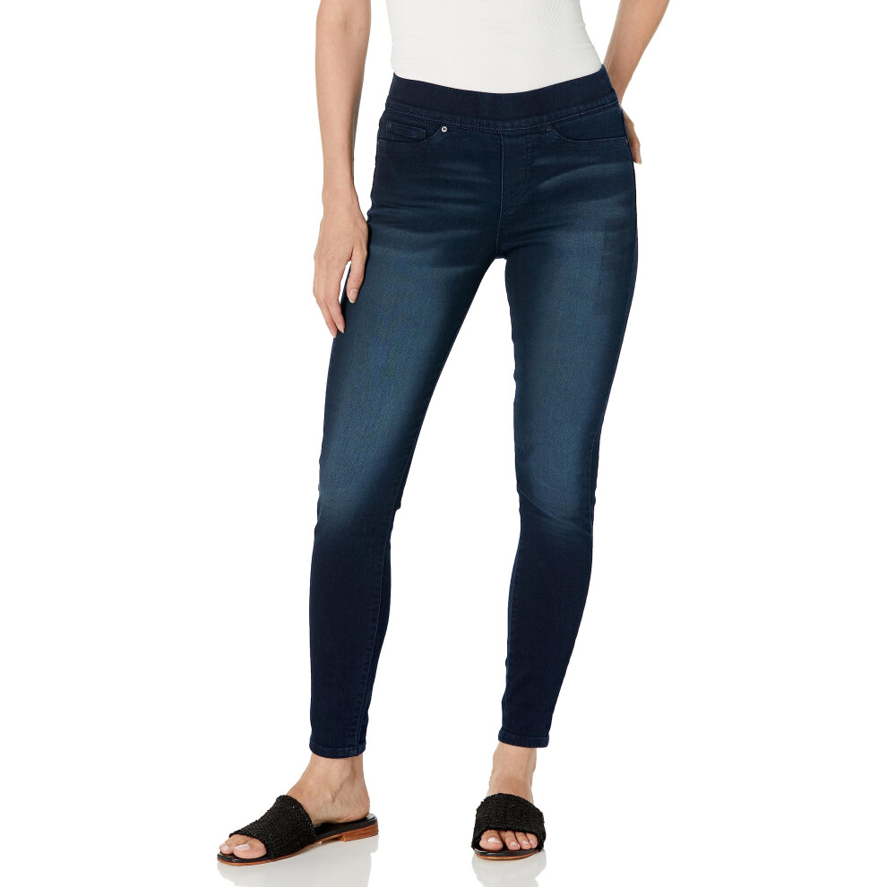 Levi Strauss Signature Gold Women's Totally Shaping Pull-on Skinny Jeans Available in Plus Size  Immaculate  2 Long