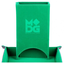 Metallic Dice Games Fold Up Velvet Dice Tower, Green