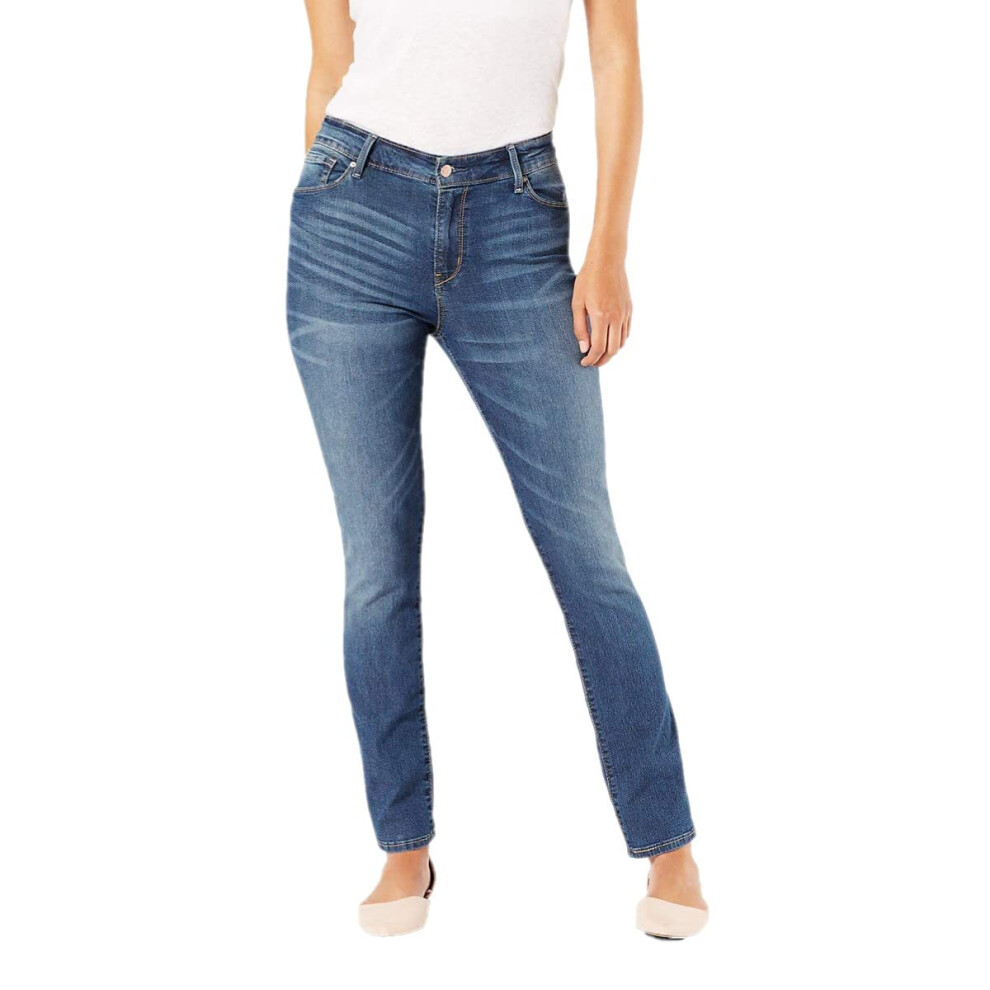 Signature by Levi Strauss & Co. Gold Women's Modern Straight Jeans Available in Plus Size  Cape Town  28 Short