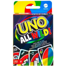 Mattel Uno All Wild Card Game, Multi Color