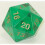 Koplow 18219 55mm Emerald Gold Countdown D20 Transperent 1