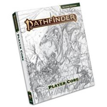 Paizo Pathfinder 2E Player Core Sketch Cover Role Playing Board Game