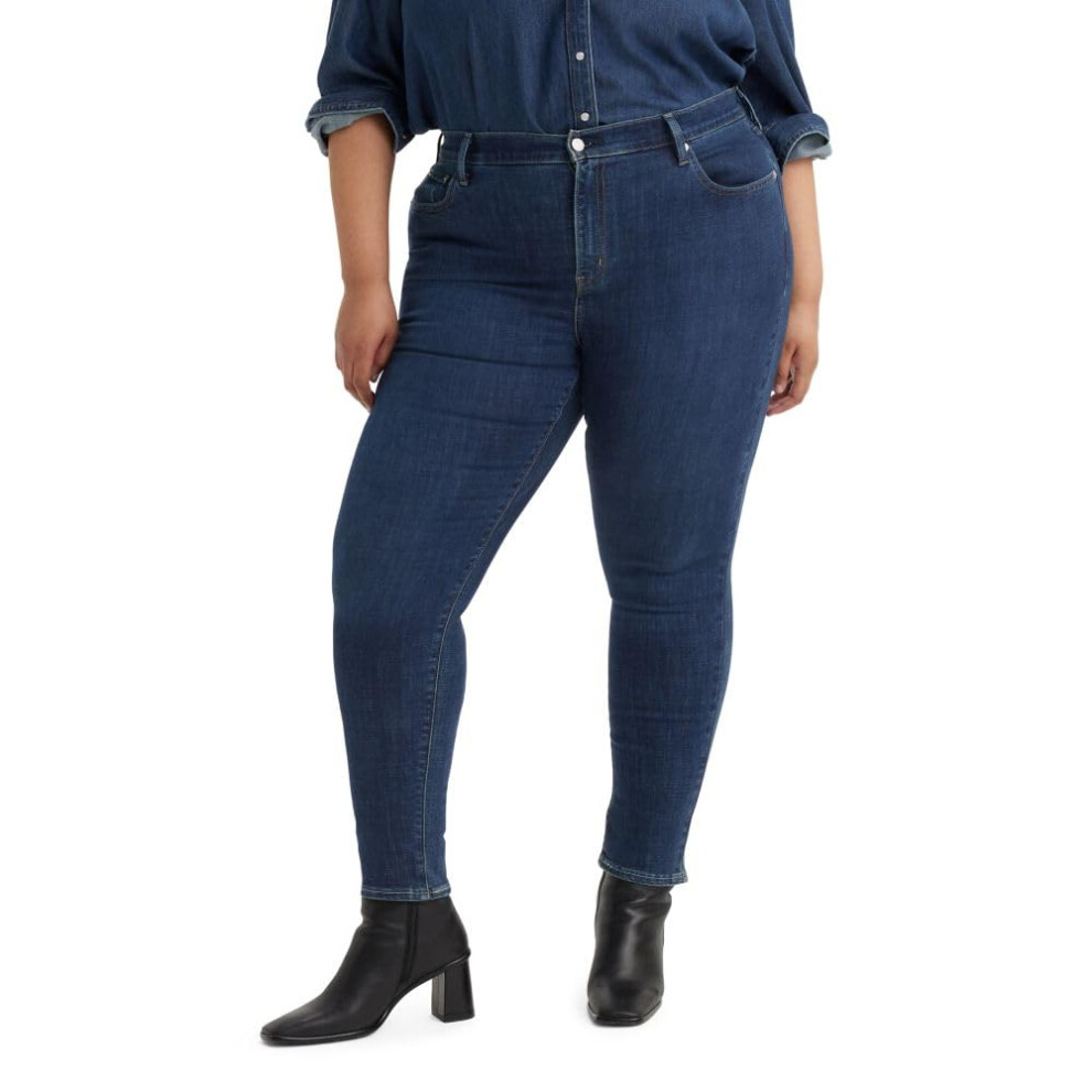 Levi's Women's Plus-Size 721 High Rise Skinny Jeans  Blue Story Waterless  US 24 39 Regular