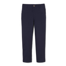 Pantaloni chino elasticizzati in twill con vestibilità dritta e vita regolabile per ragazzi French Toast, uniforme scolastica blu navy 8