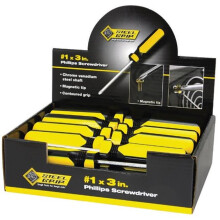 Steel Grip 3 in. Phillips Screwdriver Counter Top No.1 Display Steelgrip - pack of 24