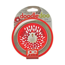 Joie Sink Strainer, Red & Silver