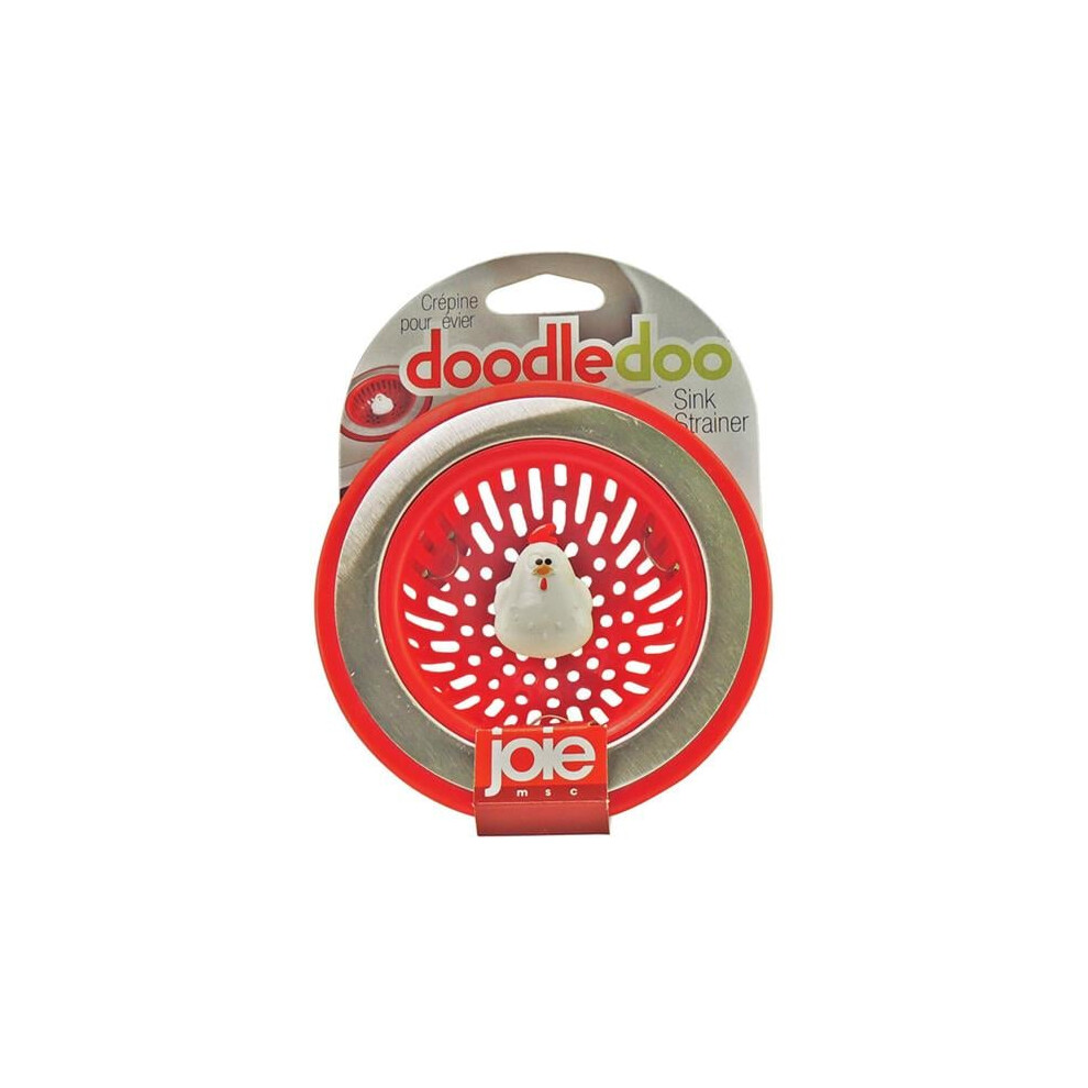 Joie  Sink Strainer, Red & Silver