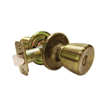 Faultless Faultless Tulip Antique Brass Metal Privacy Knob - Antique Brass - 3 Grade Right Handed