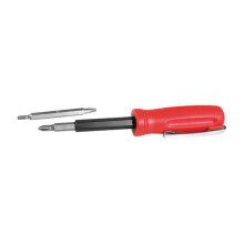 Wilmar Phillips & Slotted 4-in-1 Pocket Screwdriver, Chrome Vanadium Steel - Pack of 15