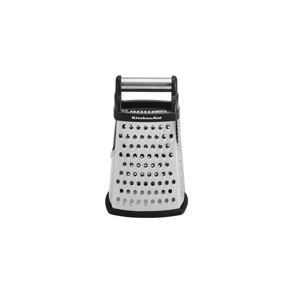 KitchenAid  6.25 x 5.25 in. Black & Silver Stainless Steel Box Grater