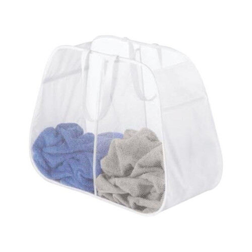 Whitmor Whitmor  White Duramesh Nylon Hamper