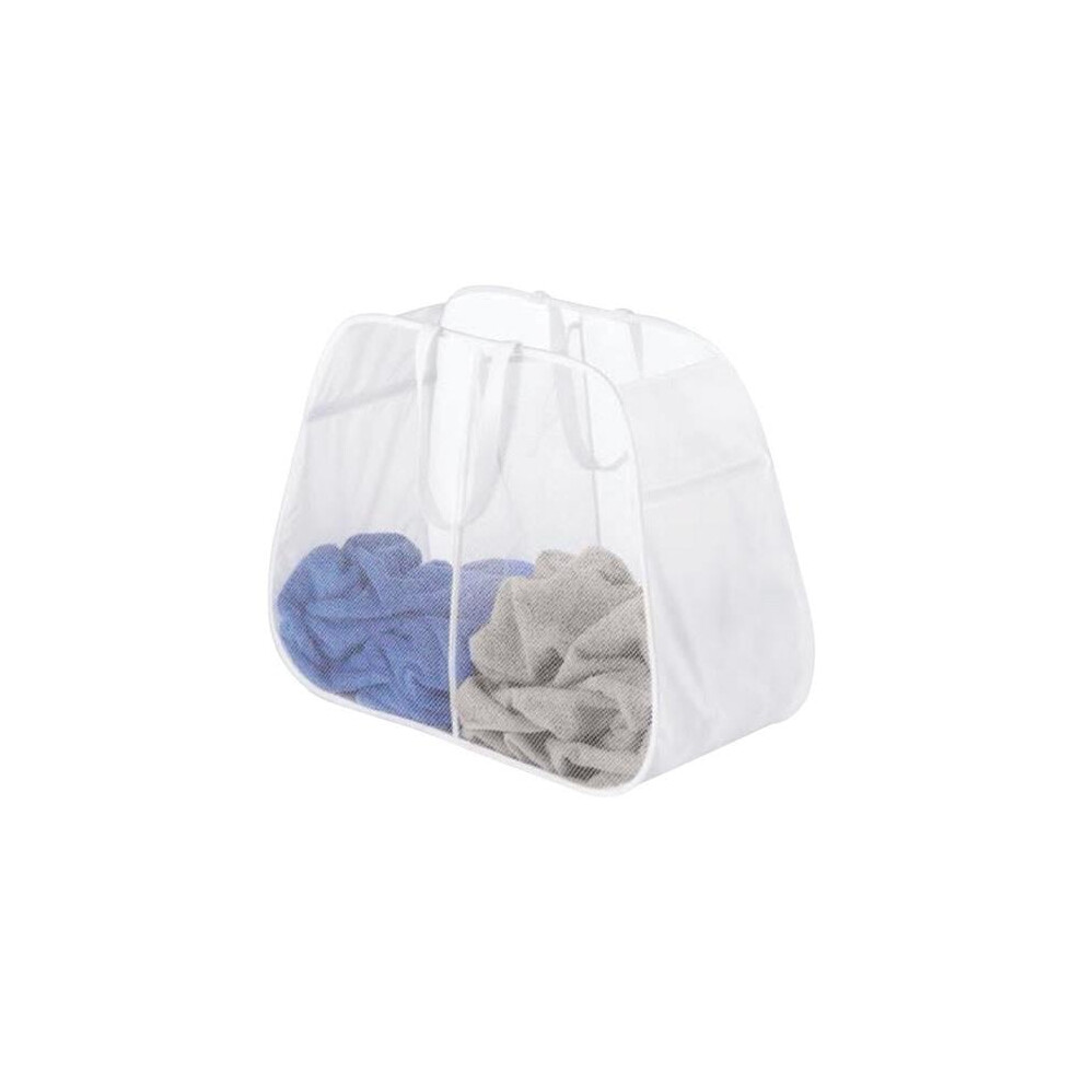 Whitmor White Duramesh Nylon Hamper
