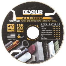Devour 4.5 in. Dia. Diamond Segmented Cutting Wheel