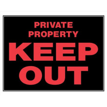Hillman Group RSC  15 x 19 in. Private Property Keep Out Sign - Pack of 6