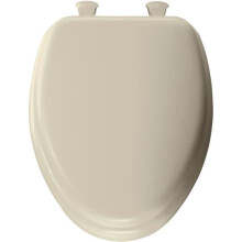 Bemis Elongated Soft Toilet Seat, Bone