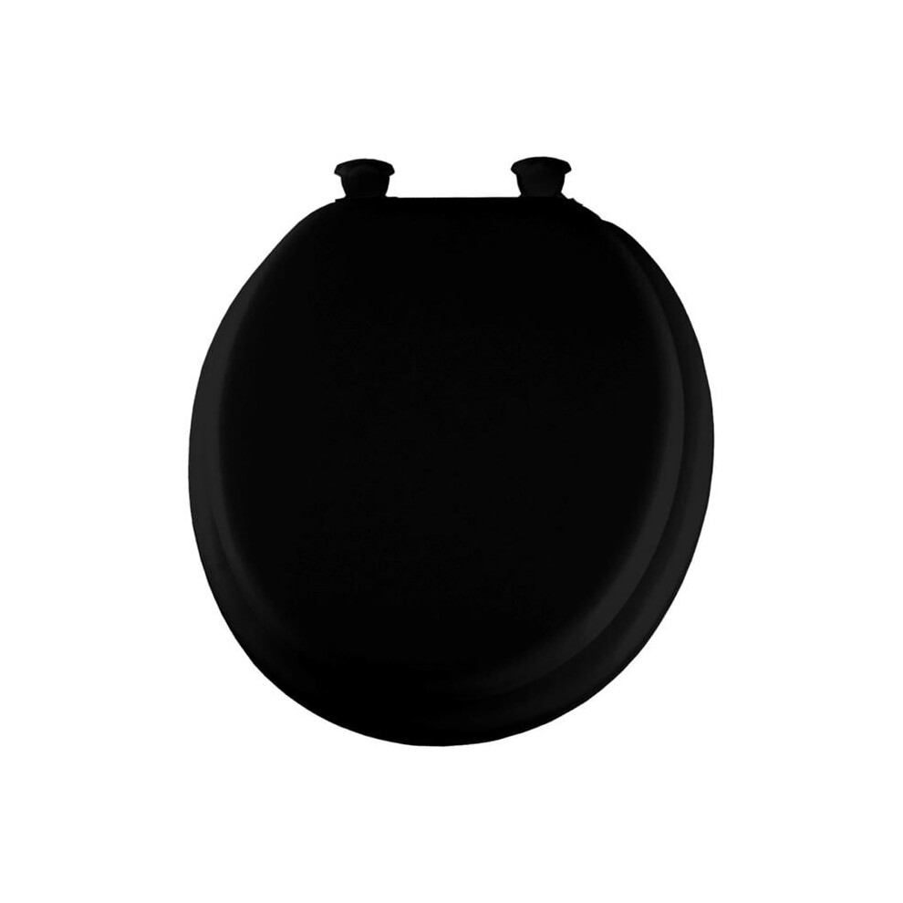 Bemis  Round Black Soft Toilet Seat, Black