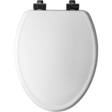 Bemis  Benton Slow Close Elongated Wood Toilet Seat, White