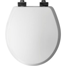 Bemis  Benton Slow Close Round Wood Toilet Seat, White