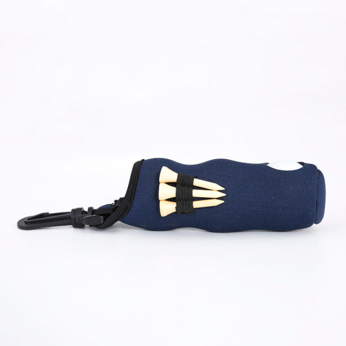 Sacola de Transporte para Bolas de Golfe com Fecho - Capacidade para 3 Bolas e Tees - Azul 1