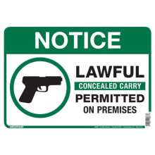 Hillman  10 x 14 in. English White Informational Sign - Pack of 6