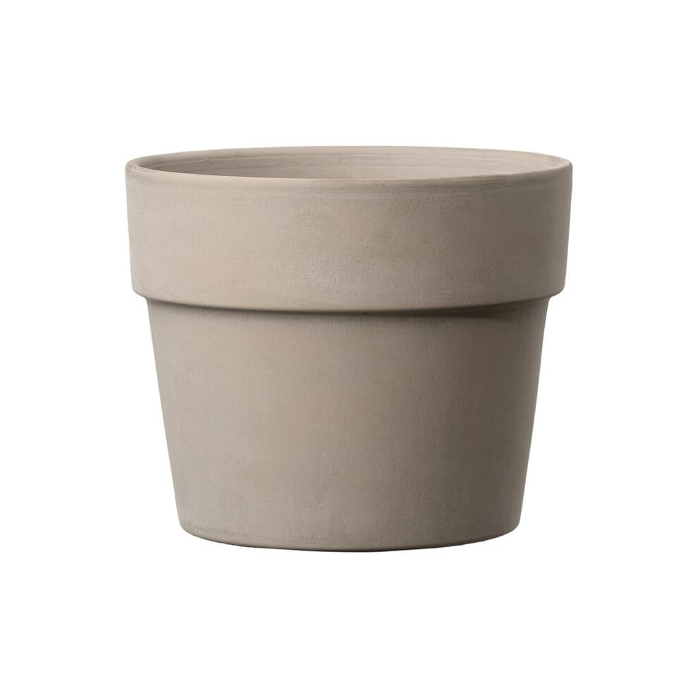 Deroma  5.12 x 7.9 in. Clay Perfetto Cachepot, Graphite - Pack of 8-image-OPC-PGHFCNX-NEW