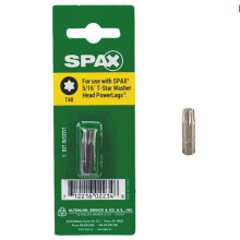 Spax T40 x 1 in. T-Star Washer Driver Bit Steel, Pack of 10
