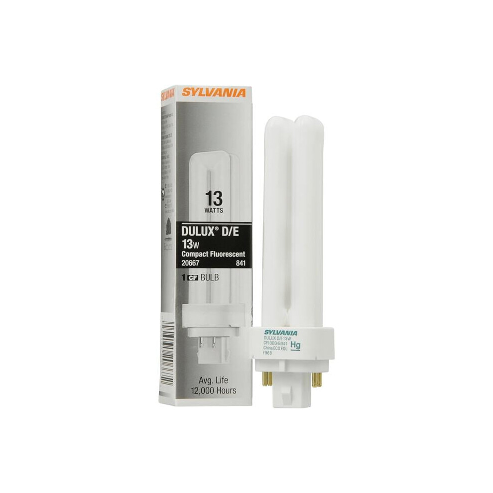 Osram Sylvania 13 Watt Cfl Compact Fluorescent Lamp, Cool White