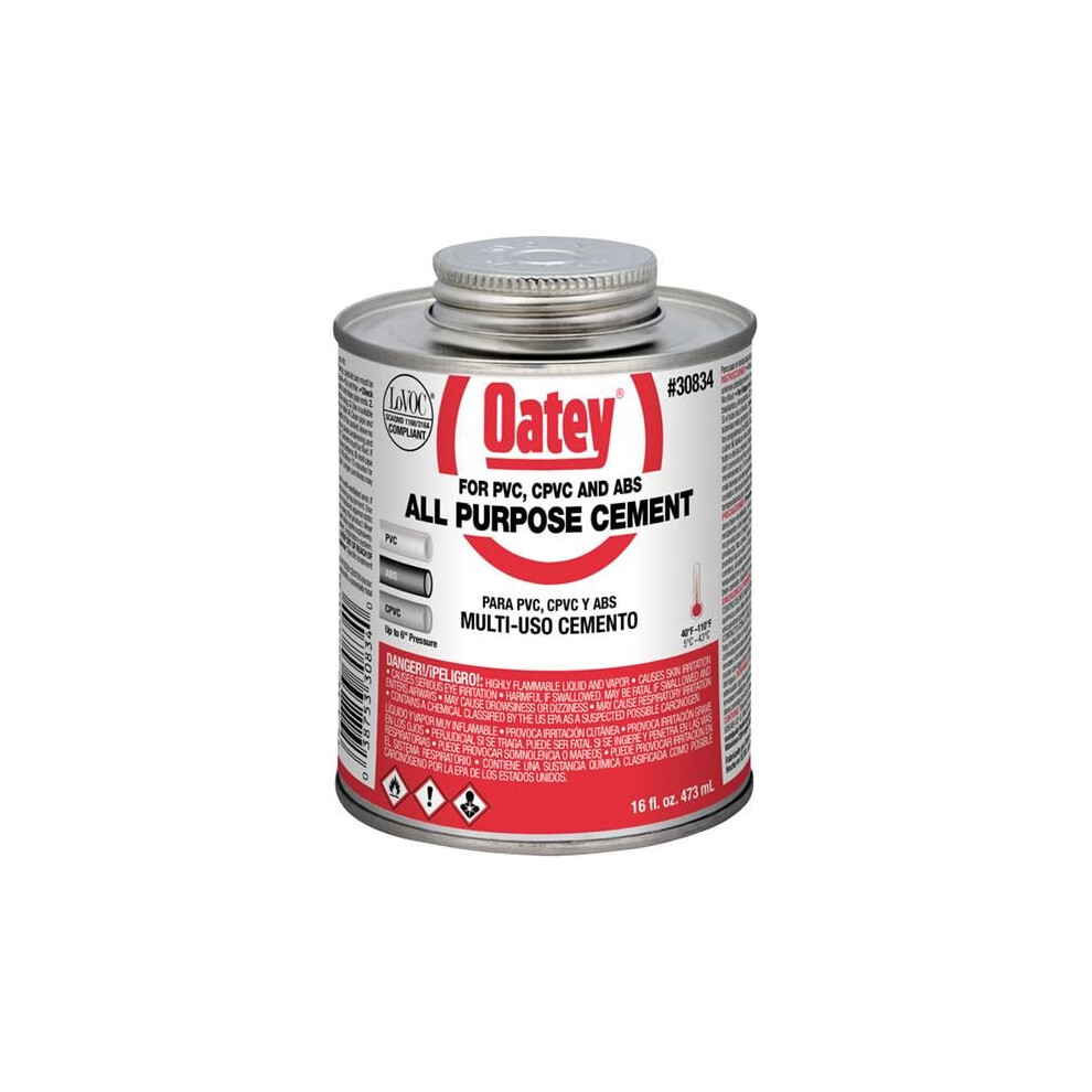 Oatey All Purpose Cement 16 Oz 700620446393