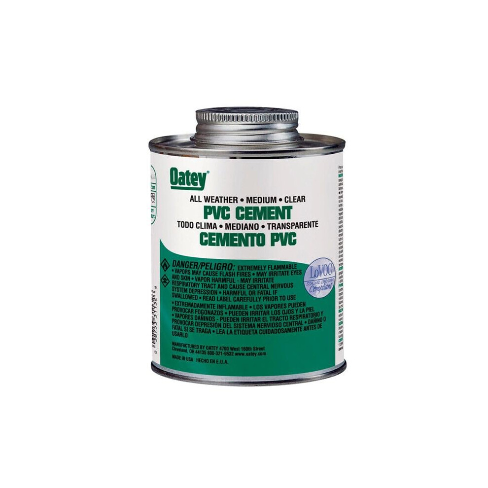 Oatey 16 Oz Pvc All Temperature Cement 700620445877