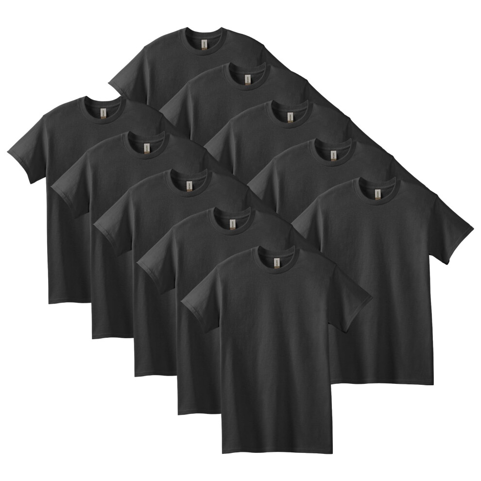 T-shirt en coton épais Gildan G5000 noir (lot de 10) XL