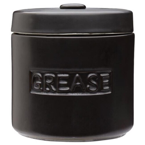 Fox Run 32 oz Ceramic Grease Container, Black on OnBuy