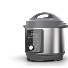 Instant  8 qt. Pot Duo Plus Aluminum & Stainless Steel Digital Pressure Cooker, Black & Silver