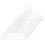 Whitmor Whitmor  Plastic Suit Hanger, White - Pack of 10 1
