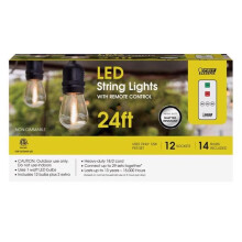 Feit Electric 24 ft. Amber LED String Lights, 12 Lights