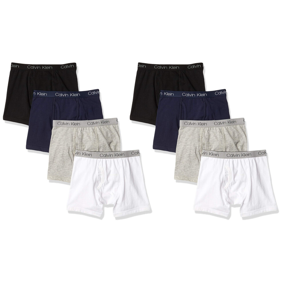 Calvin Klein Boys Underwear 8 Pack Boxer Briefs Value  Basic Pack  X-S