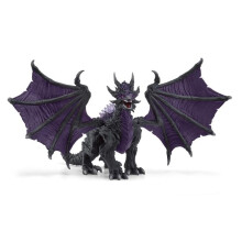 Schleich Eldrador Shadow Dragon Figurine, Black & Purple - Pack of 2