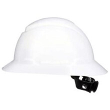 3M Secure Fit 4-Point Ratchet Full Brim Hard Hat, White