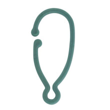 Celebrations Holiday Ornament Hook Plastic, Green - 48 Piece