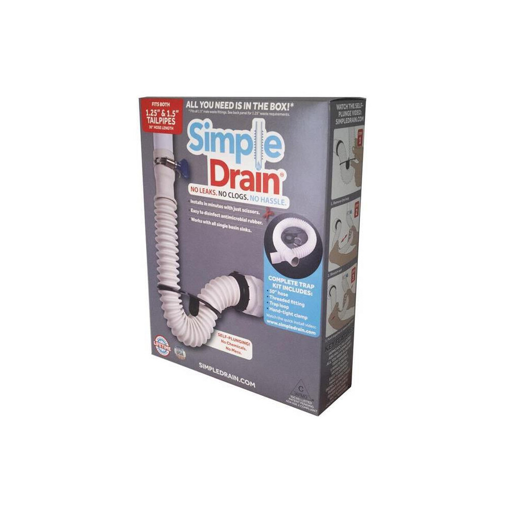 Simple Drain Rubber Sink Drain Kit 749518315687