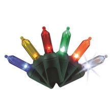 Celebrations 25 ft. Platinum LED T5 String Christmas Lights, Multi Color - 50 Count