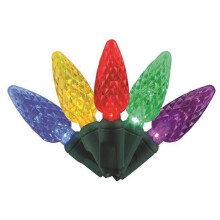 Celebrations 25 ft. Platinum LED C6 String Christmas Lights, Multi Color - 50 Count - Pack of 12