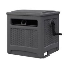 Suncast 225 ft. Smart Trak Free Standing Hideaway Hose Reel, Gray
