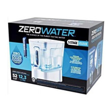 Zerowater Ready-Read 52 Cups Water Filtration Dispenser, Blue & White
