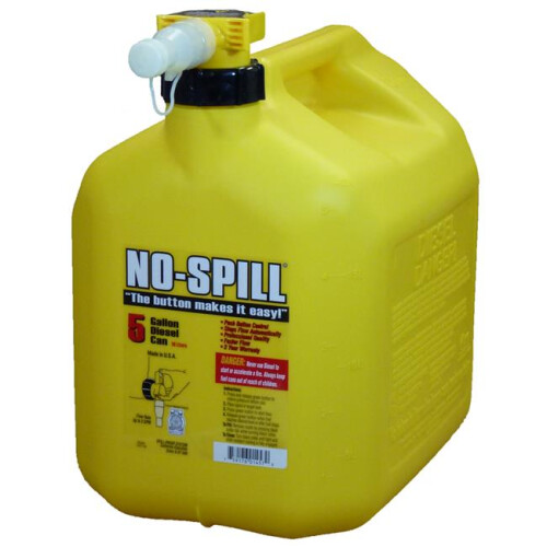 No-Spill  5 gal Plastic Diesel Can