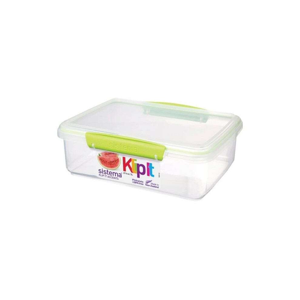 Sistema 61700 Klip It Food Container & Lid - Pack Of 6