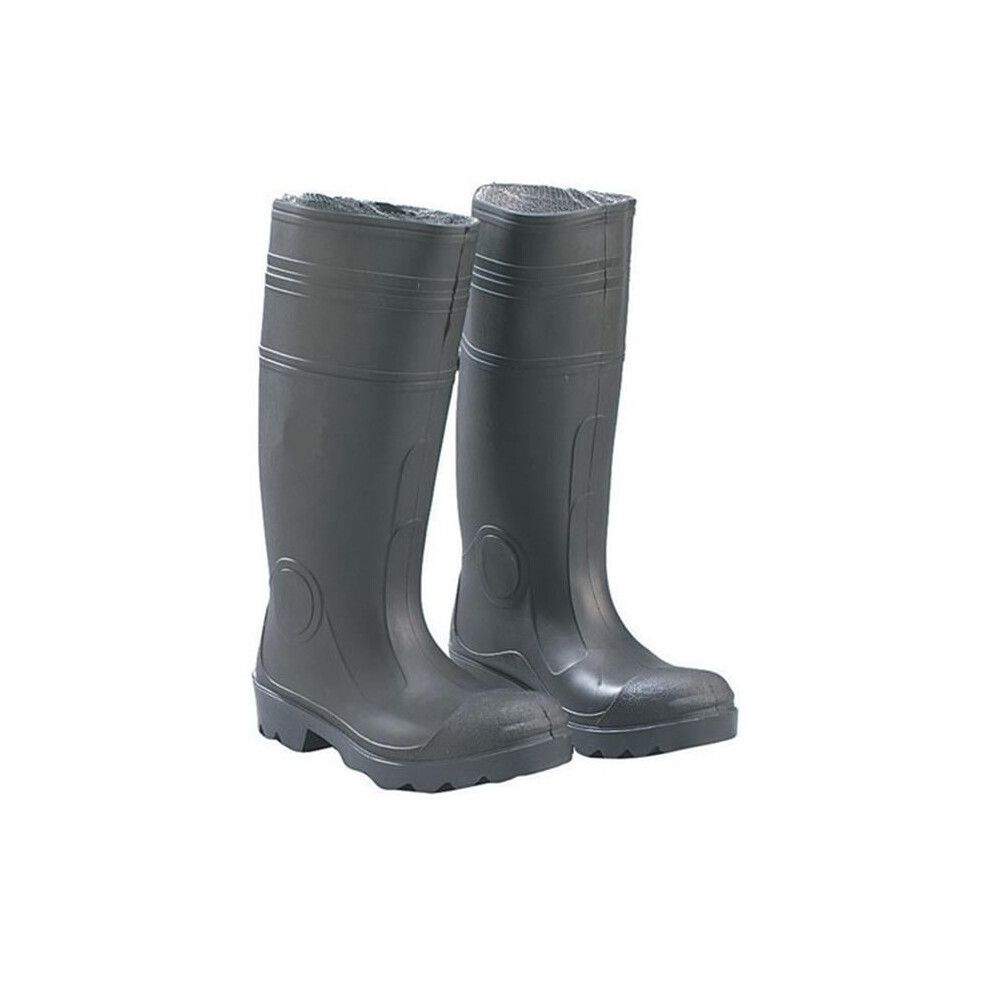 Dunlop 874010400 Size4 Mens Vinyl Buffalo Boot - Black - Size 10