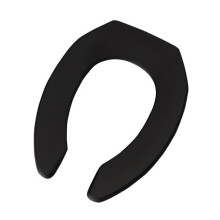 Bemis Manufacturing 1955CT-047 Toilet Seat Plastic Black - Elongated 20.25in. H x 14.75in. W x 2.25in. L