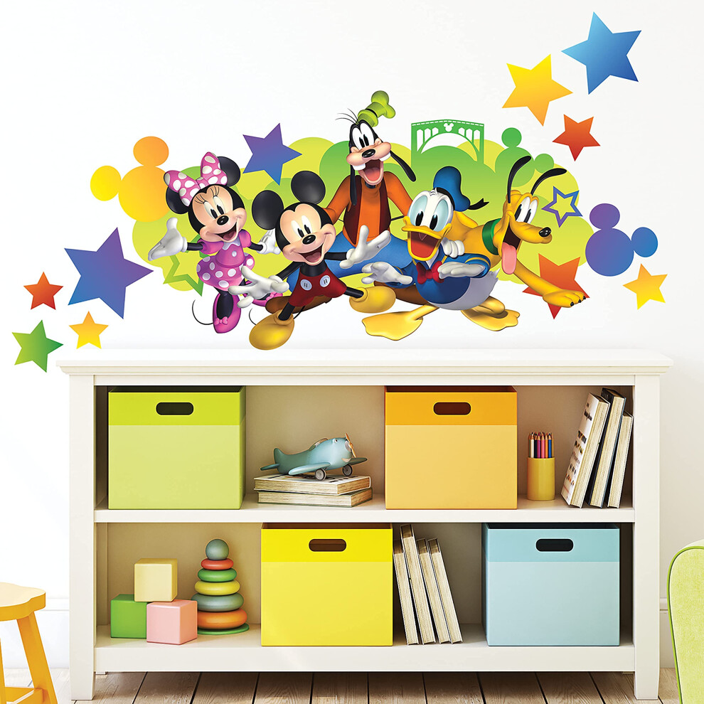 Autocollants muraux g   ants     d   coller et     coller avec personnalisation RoomMates Disney Mickey Friends par RoomMates RMK4653GM
