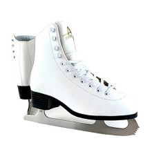 Patins ? glace doubl?s en tricot pour femmes de American Athletic Shoe Blanc 6 (5220