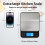 Large Kitchen Scale with 0.1g High Precision Capacity (5kg Black) 2
